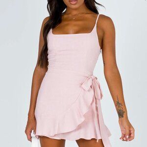 Princess Polly Blush Pink Wrap Dress